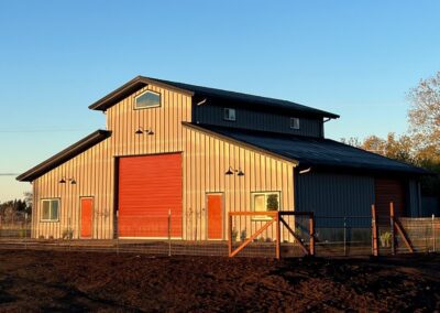 20 x 40 x 24 pre-engineered CBC metal barn building