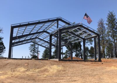Paradise Eagles Community Erection Building Steel with USA United States of America America Flag